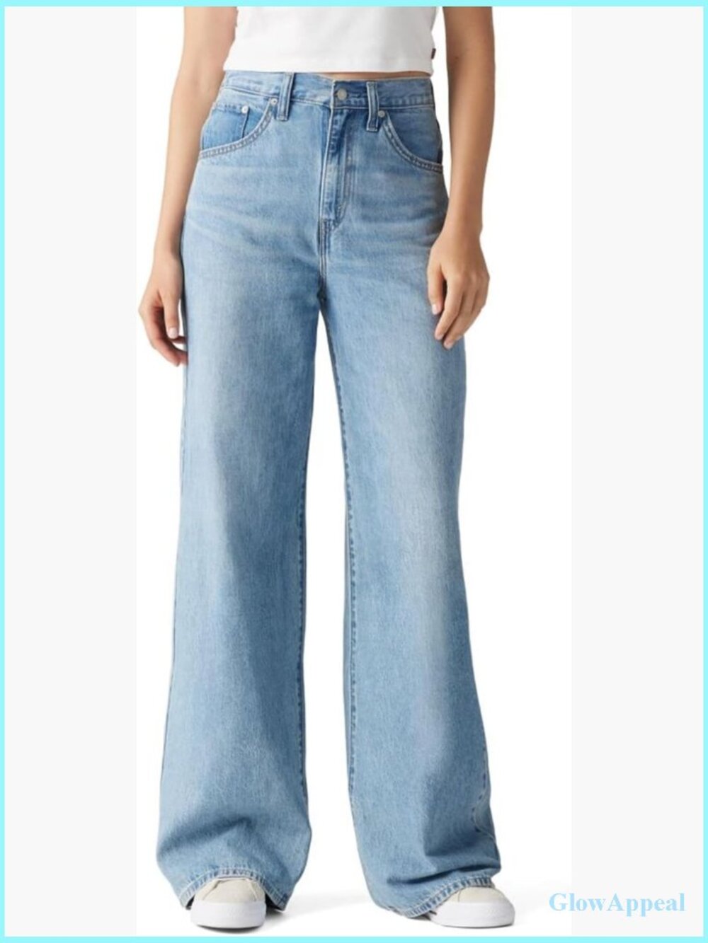High Rise Straight Leg Jeans 31in Inseam Cotton No Stretch